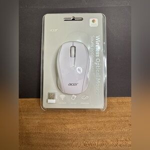 NIB Acer M501 Wireless Mouse Certified by Works With Chromebook White (AMR800W)